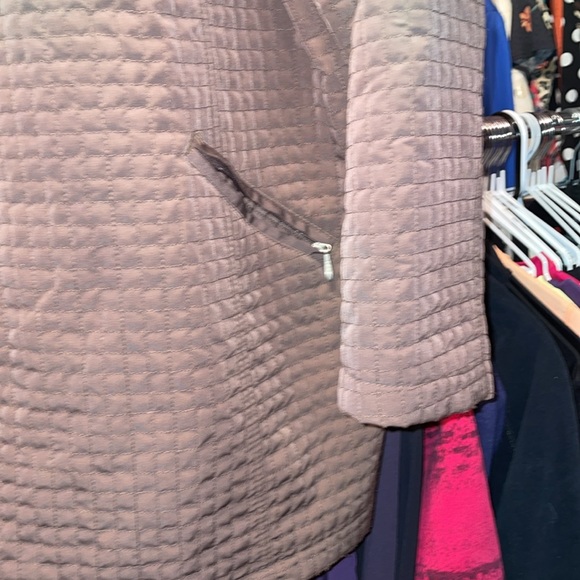 Timeless Quality New York Classic brown pleated jacket size 22/24 perfect - Picture 6 of 7